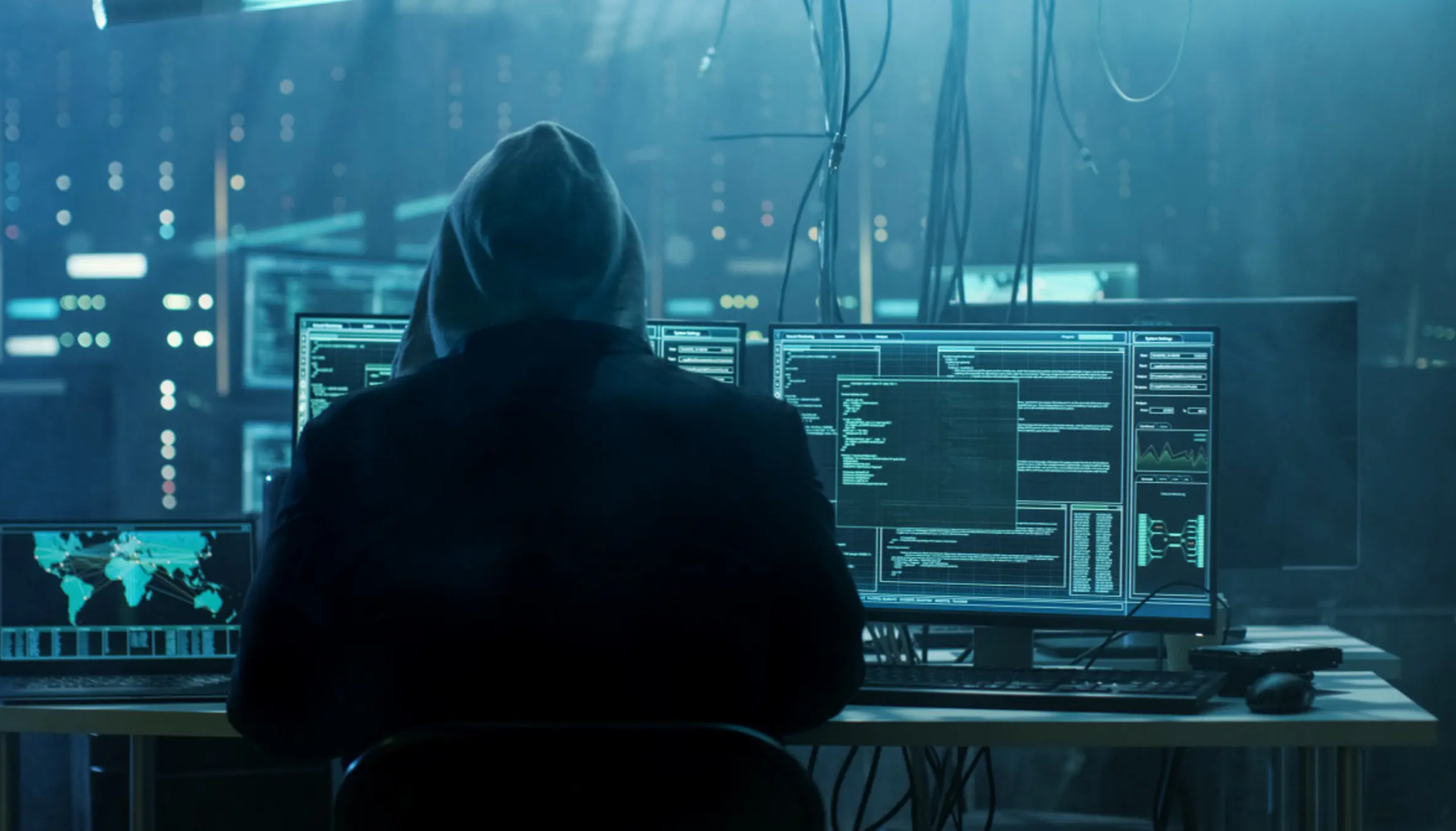 Coder behind screeen
