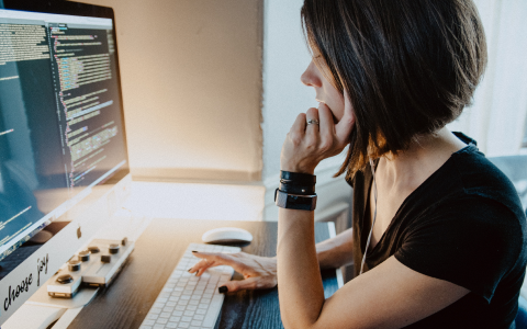 Girl coder